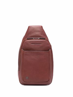 PIQUADRO square sling bag - Brown