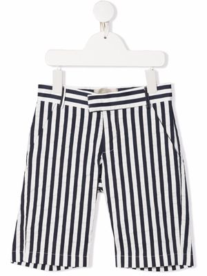 ELIE SAAB JUNIOR striped tailored shorts - White
