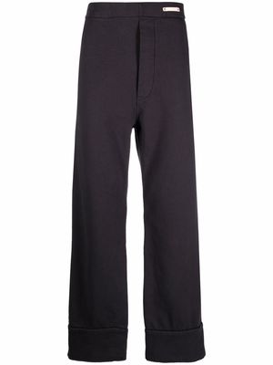 Maison Margiela wide-leg cotton trousers - Grey