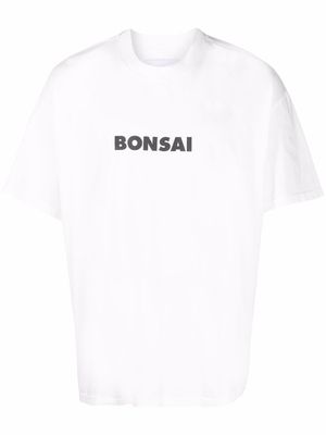 Bonsai logo-print T-shirt - White