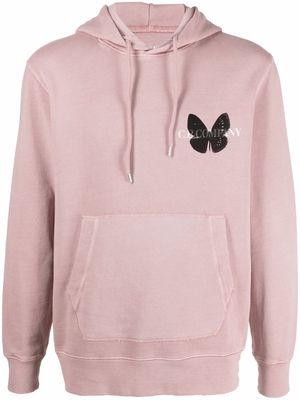 C.P. Company chest logo-print hoodie - Pink