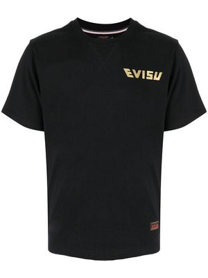 EVISU logo-print T-shirt - Black