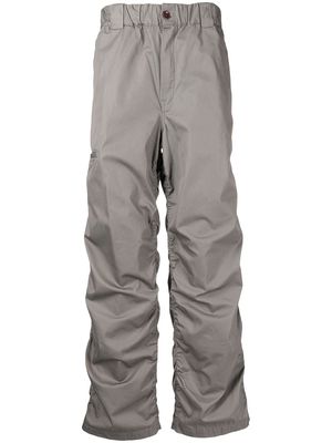 Undercoverism ruched-design trousers - Grey