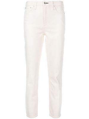 Rag & Bone Nina high-rise cigarette jeans - White