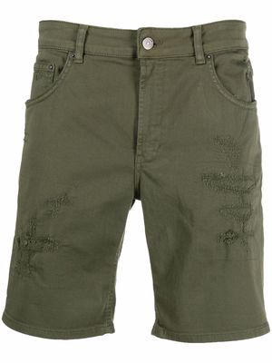 DONDUP distressed effect shorts - Green