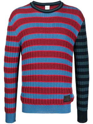PAUL SMITH striped ribbed jumper - Red
