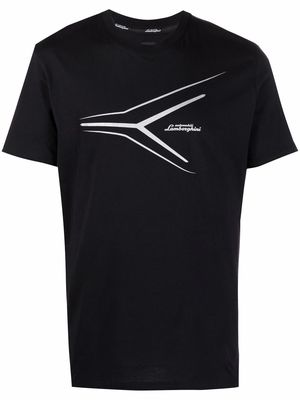 Automobili Lamborghini graphic-print short-sleeved T-shirt - Black