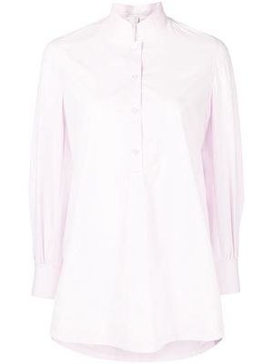 SHIATZY CHEN cotton mandarin-collar shirt - Pink