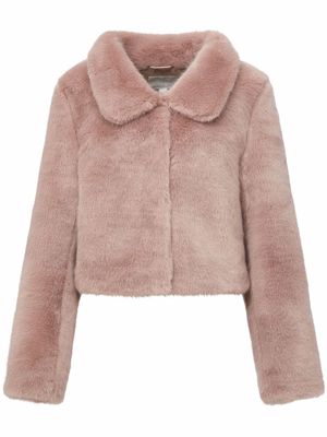 Unreal Fur Tirage cropped faux fur jacket - Pink