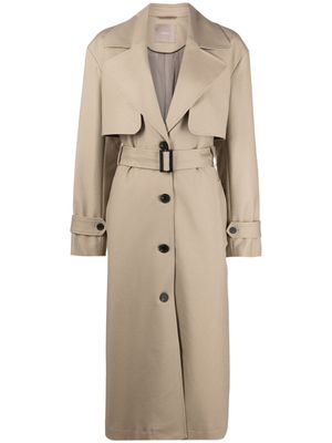 12 STOREEZ single-breasted trench coat - Neutrals
