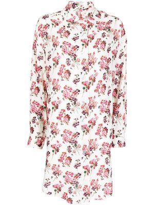 Antonio Marras floral-print shirt dress - Neutrals