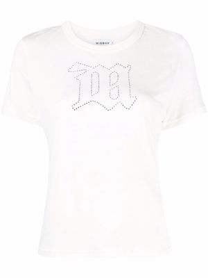 MISBHV rhinestone-embellished T-shirt - White