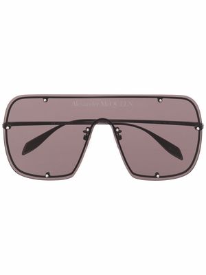 Alexander McQueen Eyewear tinted oversize-frame sunglasses - Black