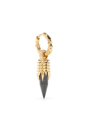 Kasun London Dagger gold-plated hoop earring