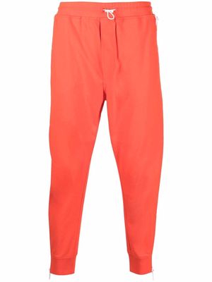 Dsquared2 striped-edge drawstring-waist track pants - Orange