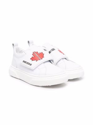 Dsquared2 Kids touch-strap low-top trainers - White