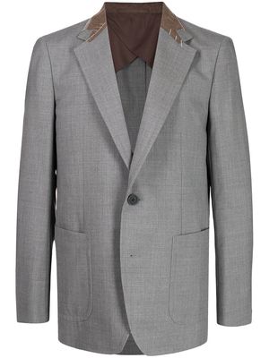Kolor single breasted wool blazer - Grey