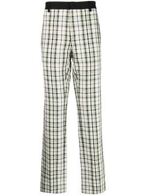 Wales Bonner check-pattern Segou trousers - Green