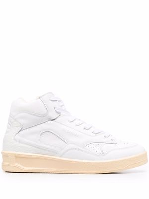 Jil Sander Basket Hi lace-up sneakers - White