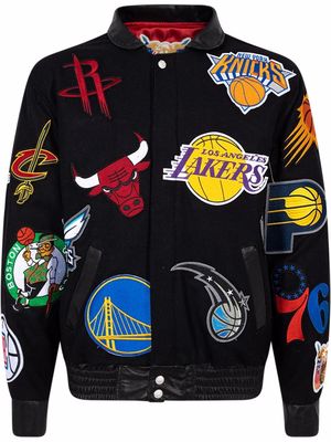 Jeff Hamilton x NBA Collage wool jacket - Black
