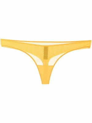 Marlies Dekkers Lady Leaf Butterfly thong - Yellow