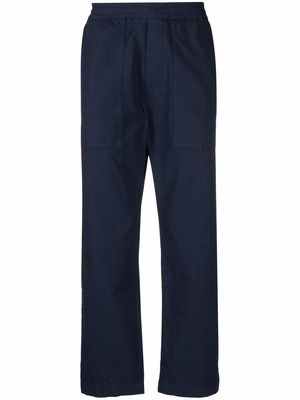 Barena straight-leg elasticated-waist trousers - Blue