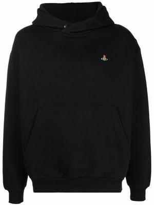 Vivienne Westwood signature Orb cotton hoodie - Black