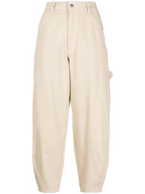 izzue balloon cropped trousers - Neutrals