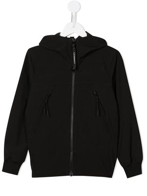 C.P. Company Kids zip-up goggle hoodie - Black