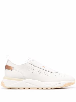 Santoni Dunghill punched trainers - White