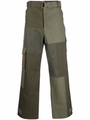 Andersson Bell patchwork cargo trousers - Green