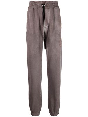AMIRI faded jersey track pants - Brown