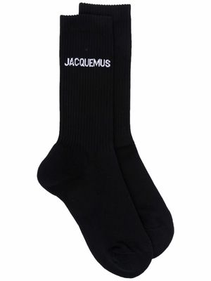 Jacquemus intarsia-knit ankle socks - Black