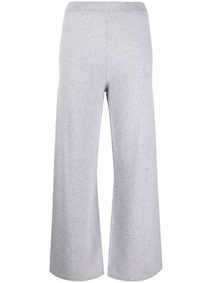 PAULA wide-leg cashmere trousers - Grey