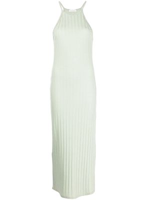 Jonathan Simkhai Standard ribbed jersey racer-back dress - Green