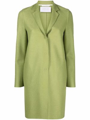 Harris Wharf London concealed-fastening coat - Green