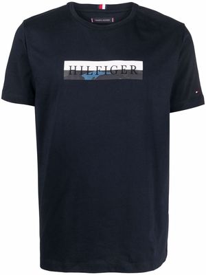 Tommy Hilfiger logo-print round-neck T-shirt - Blue