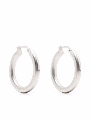 Jil Sander silver hoop earrings