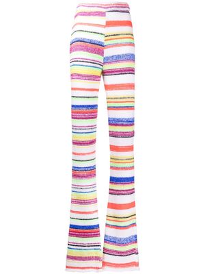 AGR stripe knitted trousers - Multicolour