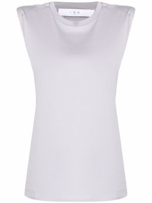 IRO sleeveless structured-shoulder tank top - Grey