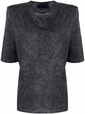 DEPENDANCE washed-effect cotton T-shirt - Grey