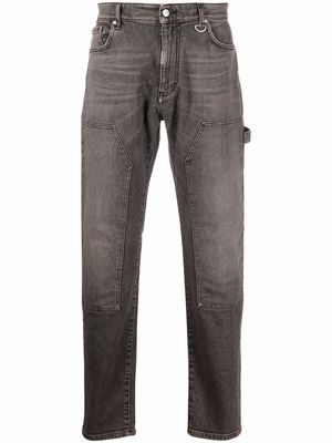 Represent mid-rise tapered jeans - Brown
