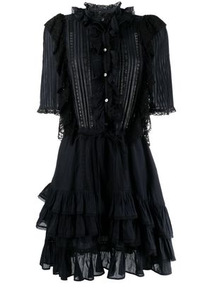 Zadig&Voltaire ruffled tiered dress - Blue
