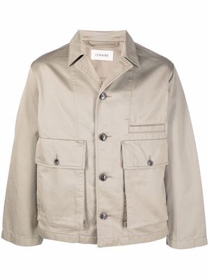 Lemaire cotton button-up jacket - Neutrals