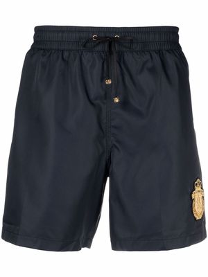 Billionaire patch-detail swim shorts - Black