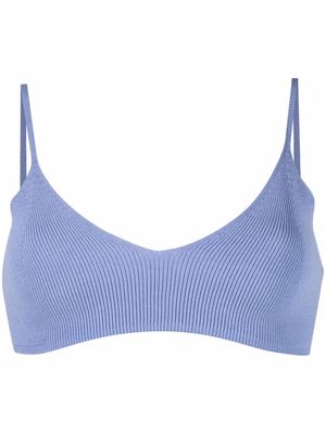 Low Classic ribbed-knit bralette - Purple