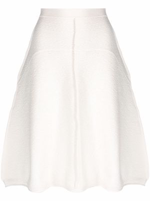 Nº21 A-line midi skirt - White