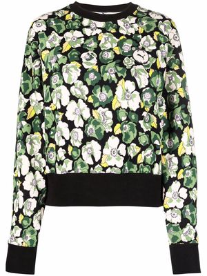 PUMA floral-print sweatshirt - Black
