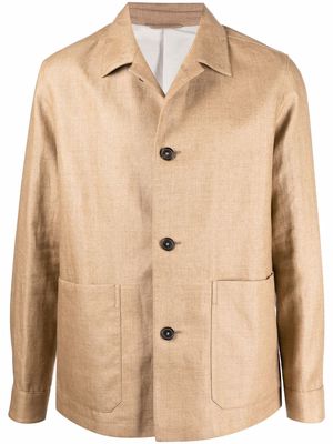 Ermenegildo Zegna button fastening shirt jacket - Neutrals