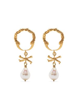 Claire English eurydice pearl-drop earrings - Gold